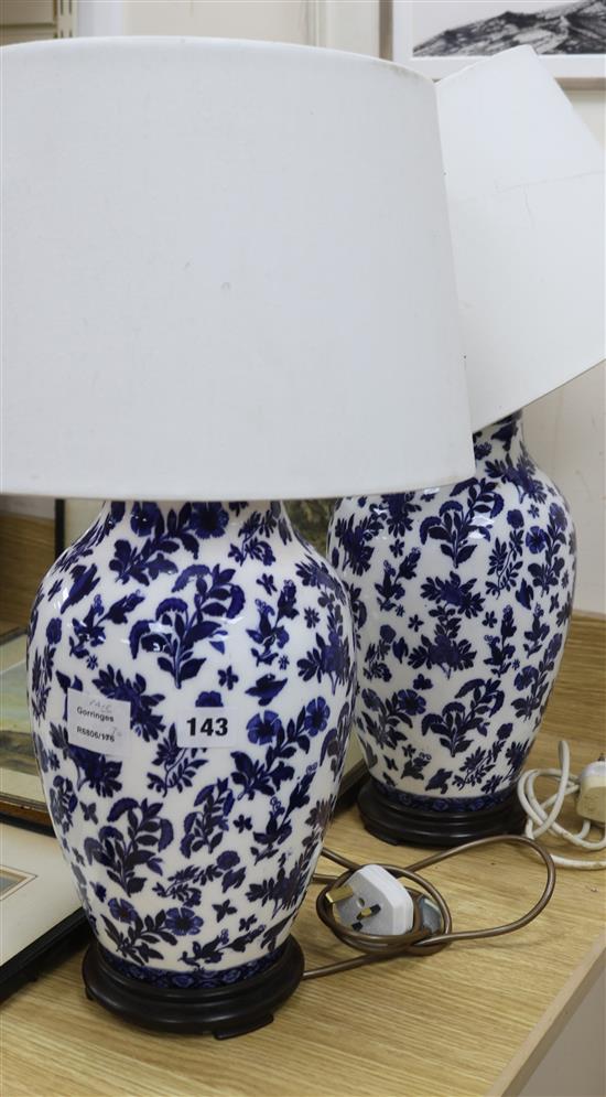 A pair of Laura Ashley table lamps